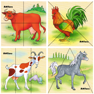 Животные фермы (карт.разр.) (RNToys)