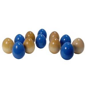 Счетный материал Яйца 12шт. (голубые+лак) (RNToys)